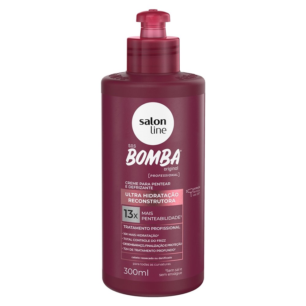 Creme para Pentear Salon Line Bomba Ultra Hidratação Reconstrutora 300ml