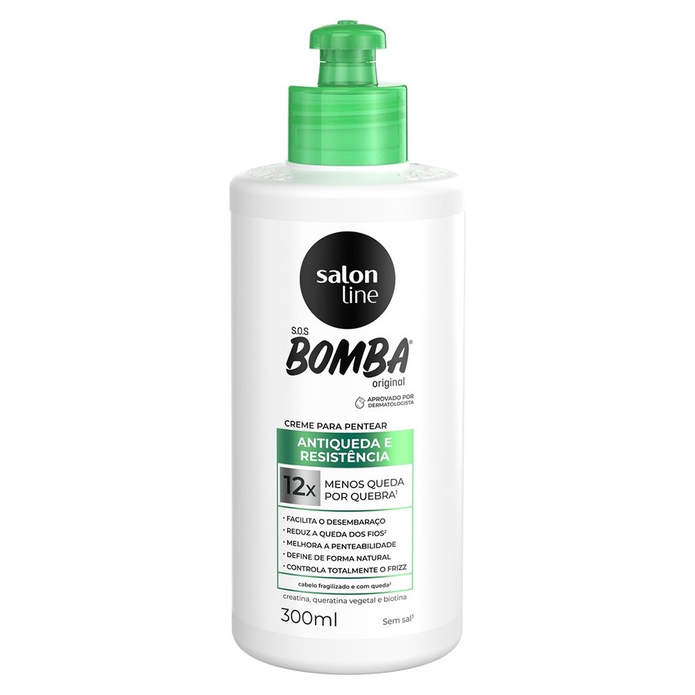 Creme para Pentear Salon Line Bomba Antiqueda 300ml
