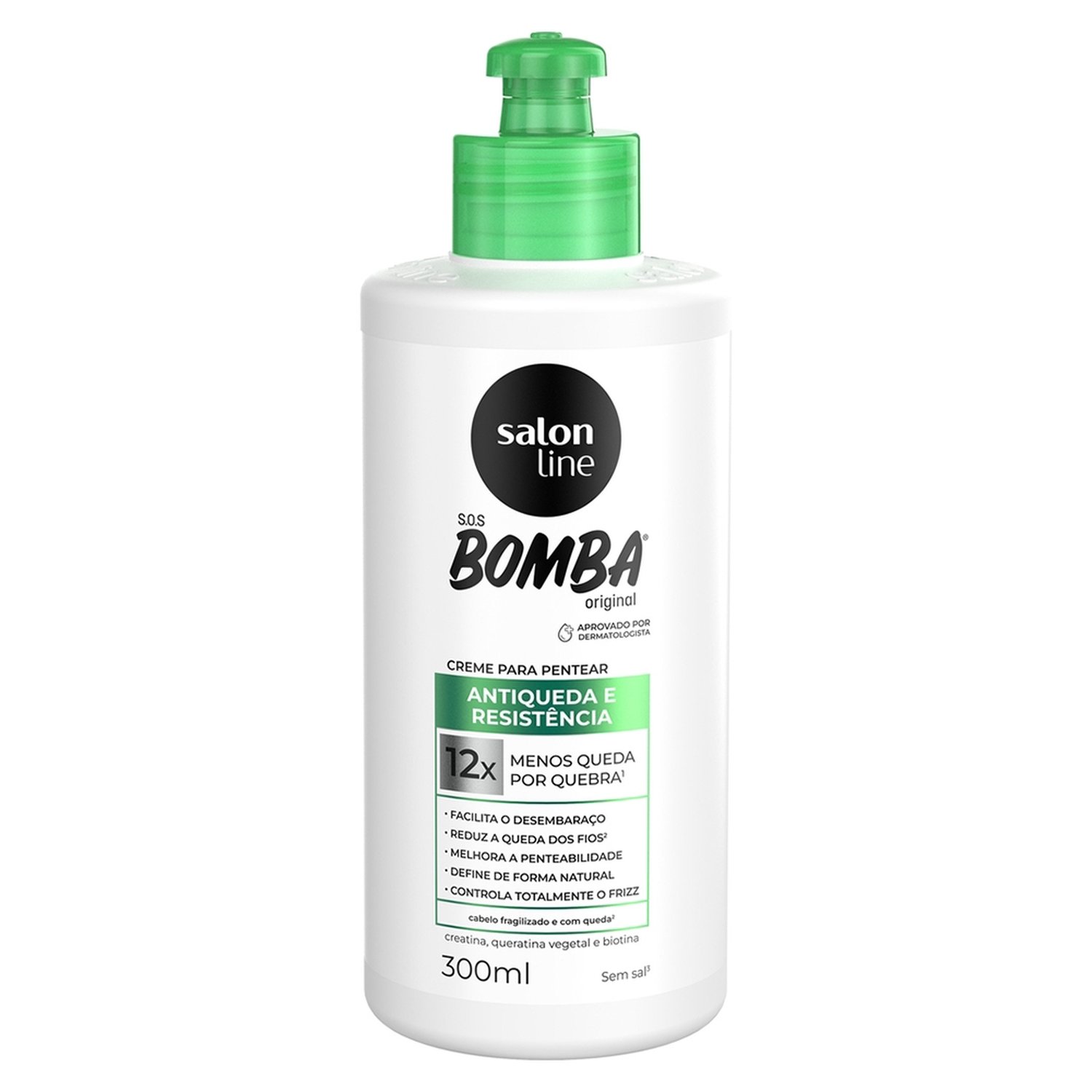 Creme para Pentear Salon Line Bomba Antiqueda 300ml