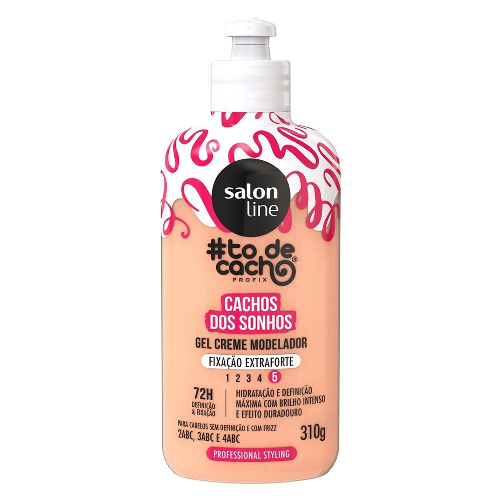 Gel Creme Salon Line To de Cacho Modelador Cachos dos Sonhos 310g