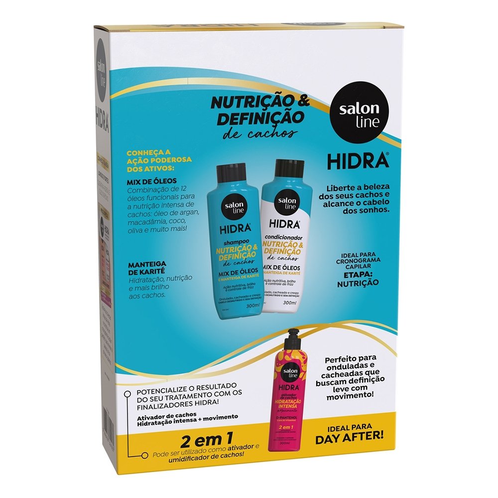 Shampoo + Condicionador Hidra Mix de Óleos Manteiga de Karité 300ml