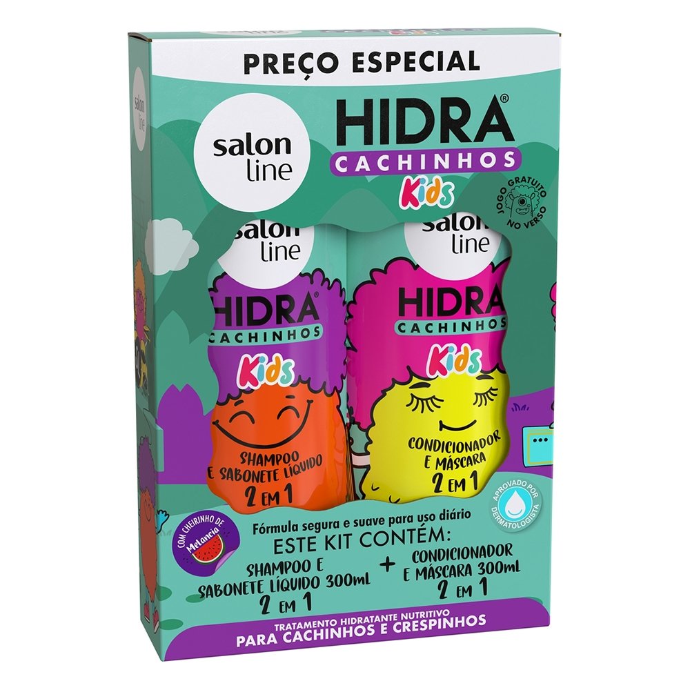 Shampoo + Condicionador Salon Line Kids Hidra Cachinhos 300ml