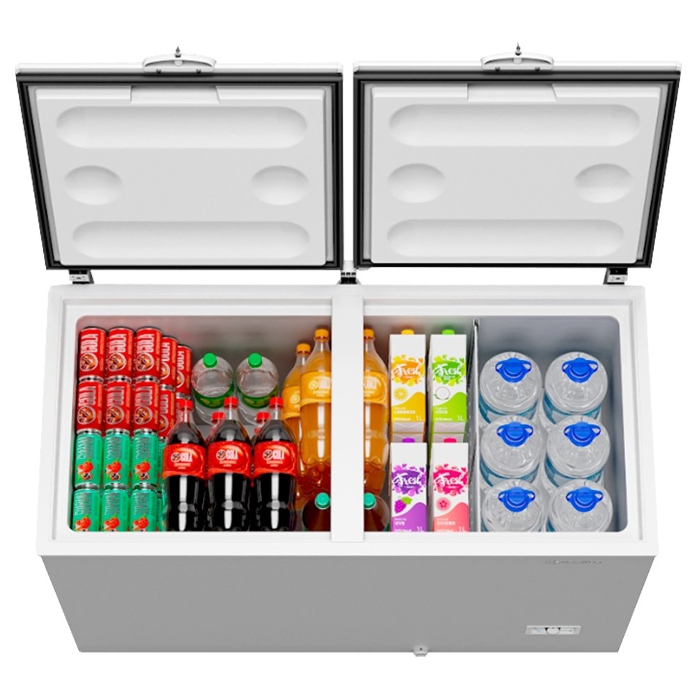 Freezer Horizontal Metalfrio 417 Litros DA420IF - Dupla Ação, Inveter, Branco, Bivolt