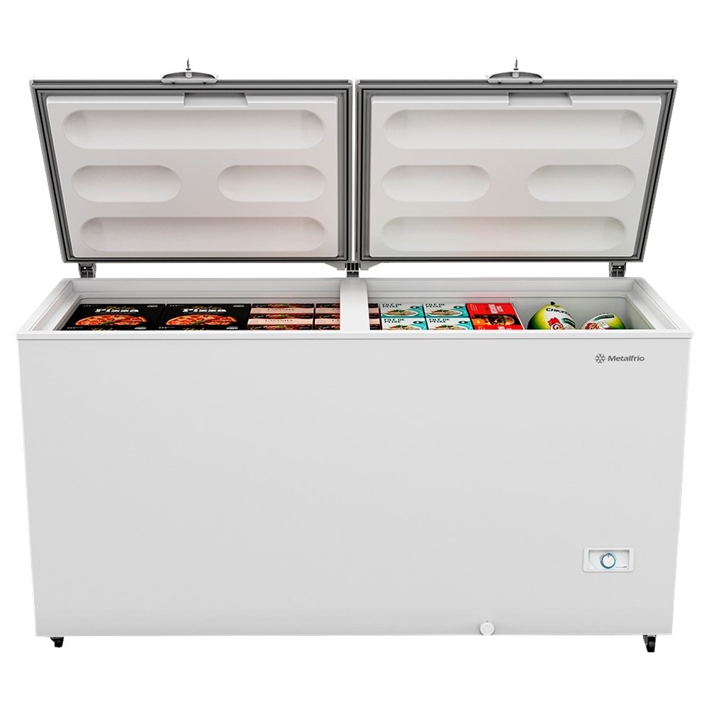 Freezer Horizontal Metalfrio 543 Litros DA550IF - Dupla Ação, Tecnologia Inverter, Branco, Bivolt