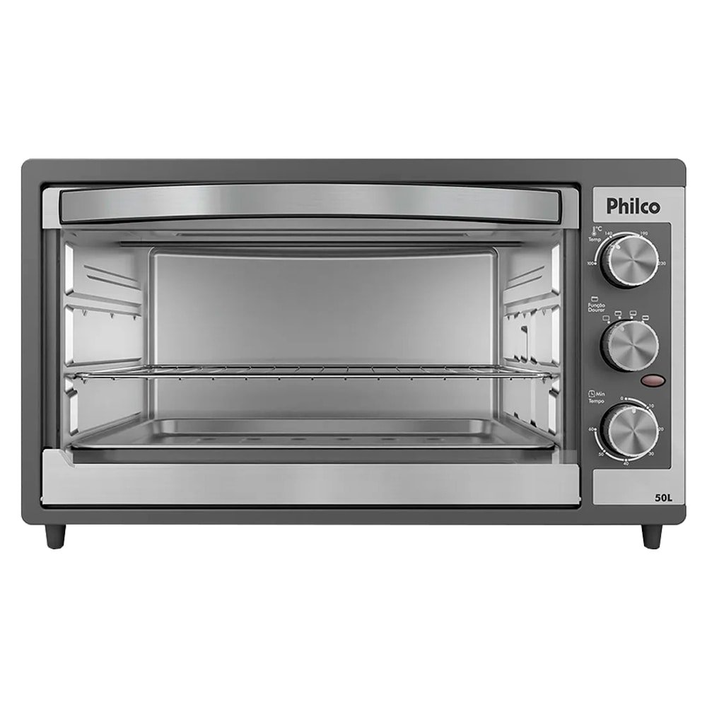 Forno Eletrico de Bancada Philco 50L PFE52P - Preto, Grelha Inox, 110V