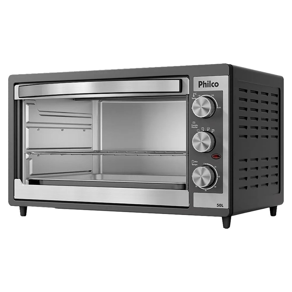 Forno Eletrico de Bancada Philco 50L PFE52P - Preto, Grelha Inox, 110V
