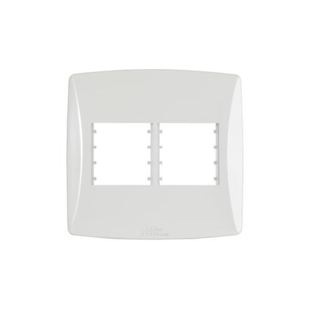 Placa 4X4 com Suporte 2+2 Módulos Petra Mectronic