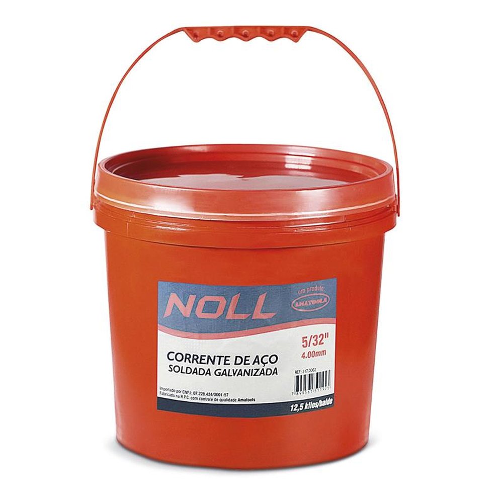 Correntes Galvanizadas 3/8" - 25 Kg/Balde Noll