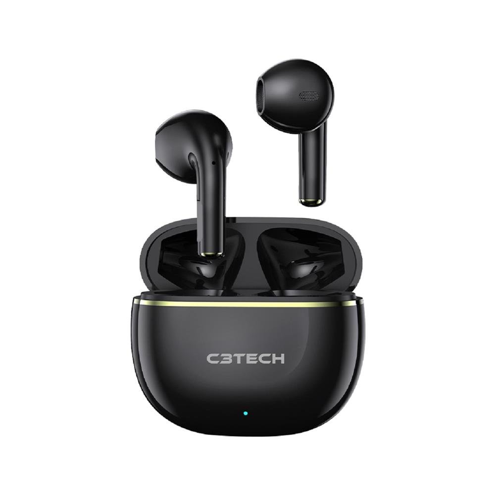 Fone De Ouvido Wireless C3tech, Bluetooth 5.1, Omnidirecional, Som Estéreo - Ep-Tws-30Bk