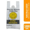 Sacola Uzzi Branca Volte Sempre 30x38 Suporta 3kg - Embalagem com 1000 Unidades