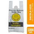 Sacola Uzzi Branca Volte Sempre 38x48 Suporta 4kg - Embalagem com 1000 Unidades