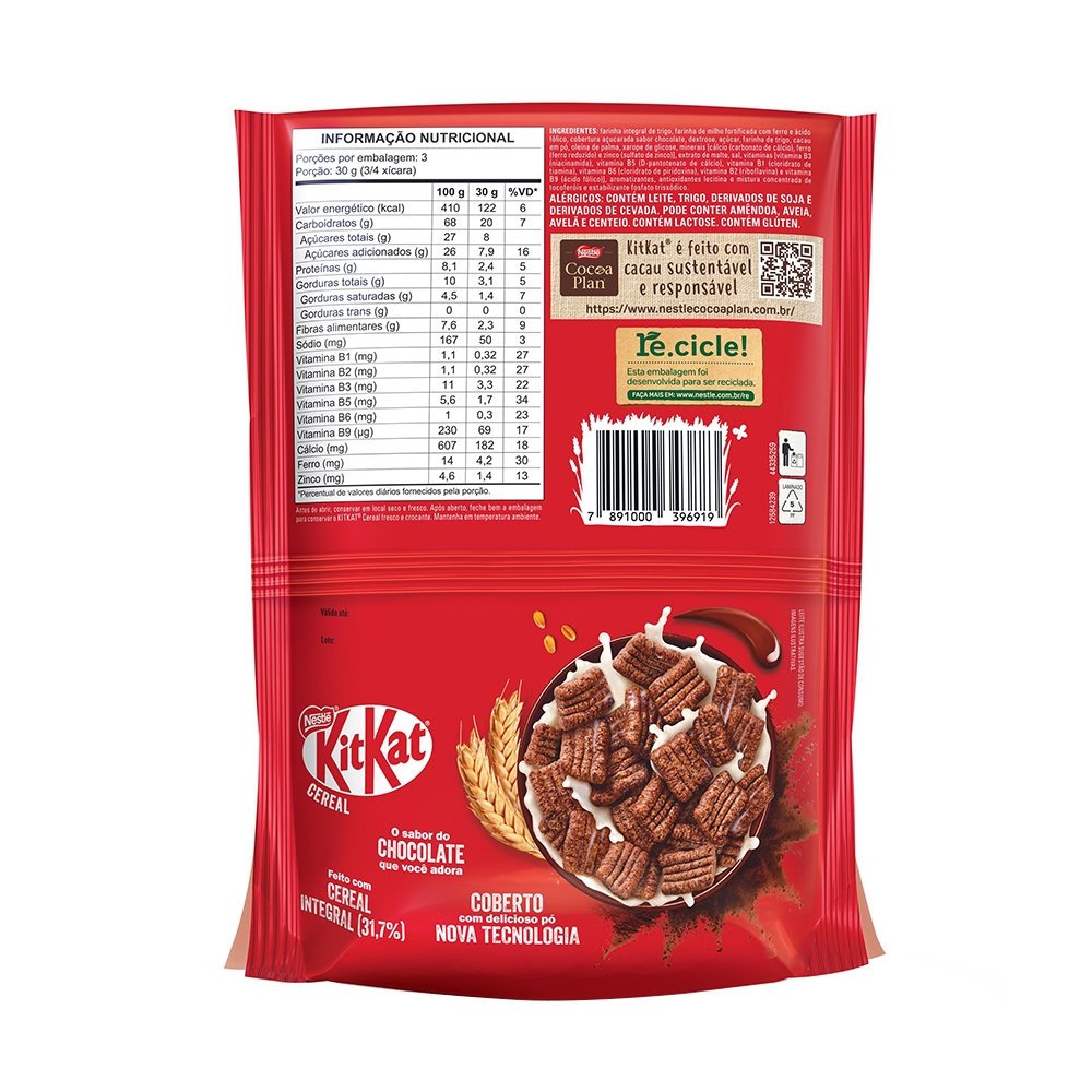 Cereal Nestlé Matinal Kit Kat 90g
