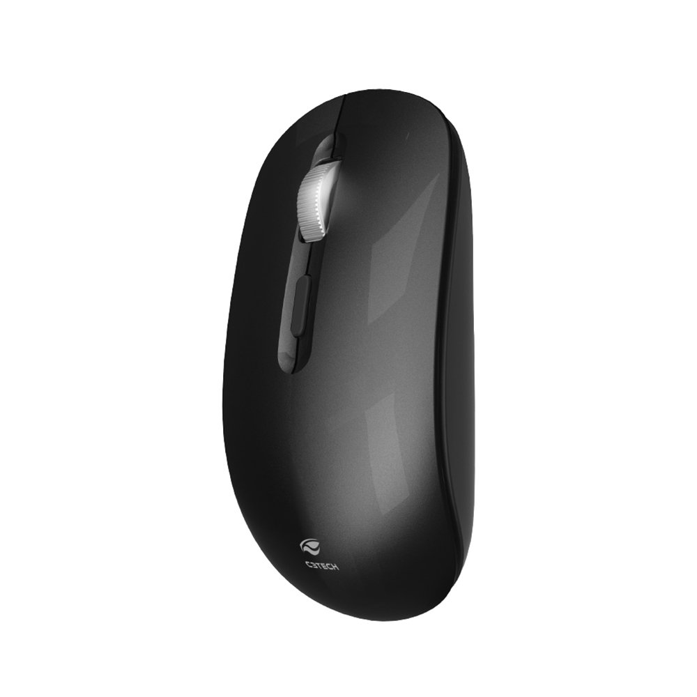 Mouse C3TECH M-W80BK - Sem Fio, 1600DPI, Preto