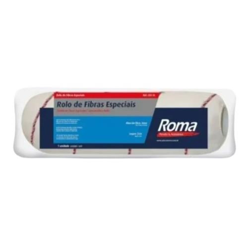 Rolo Lã Fibra Espçura 23cm 25mm 323-25 Roma