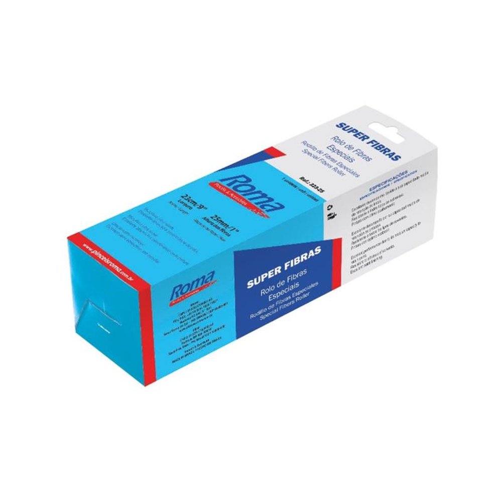 Rolo Lã Fibra Espçura 23cm 25mm 323-25 Roma