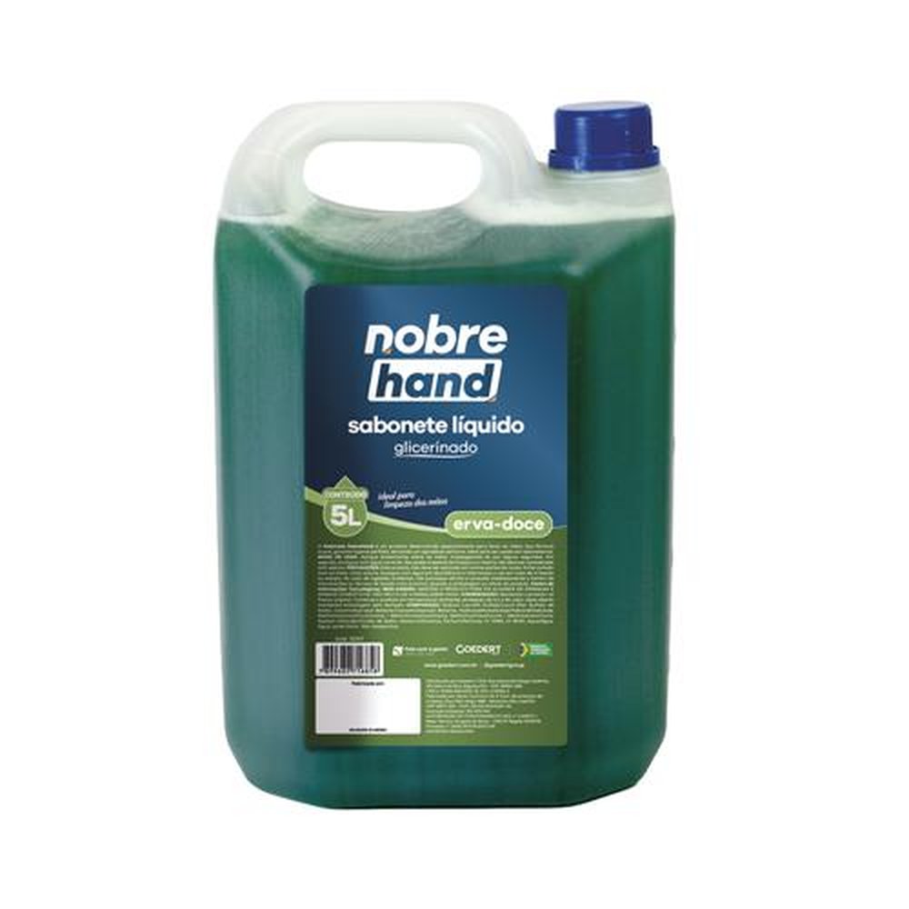 Sabonete Liquido Glicerinado 5L Verde Erva Doce Nobre Hand