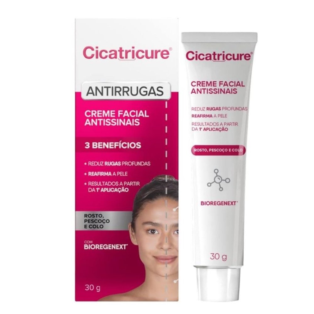 Creme Facial Cicatricure Para Rugas Antissinais 30g