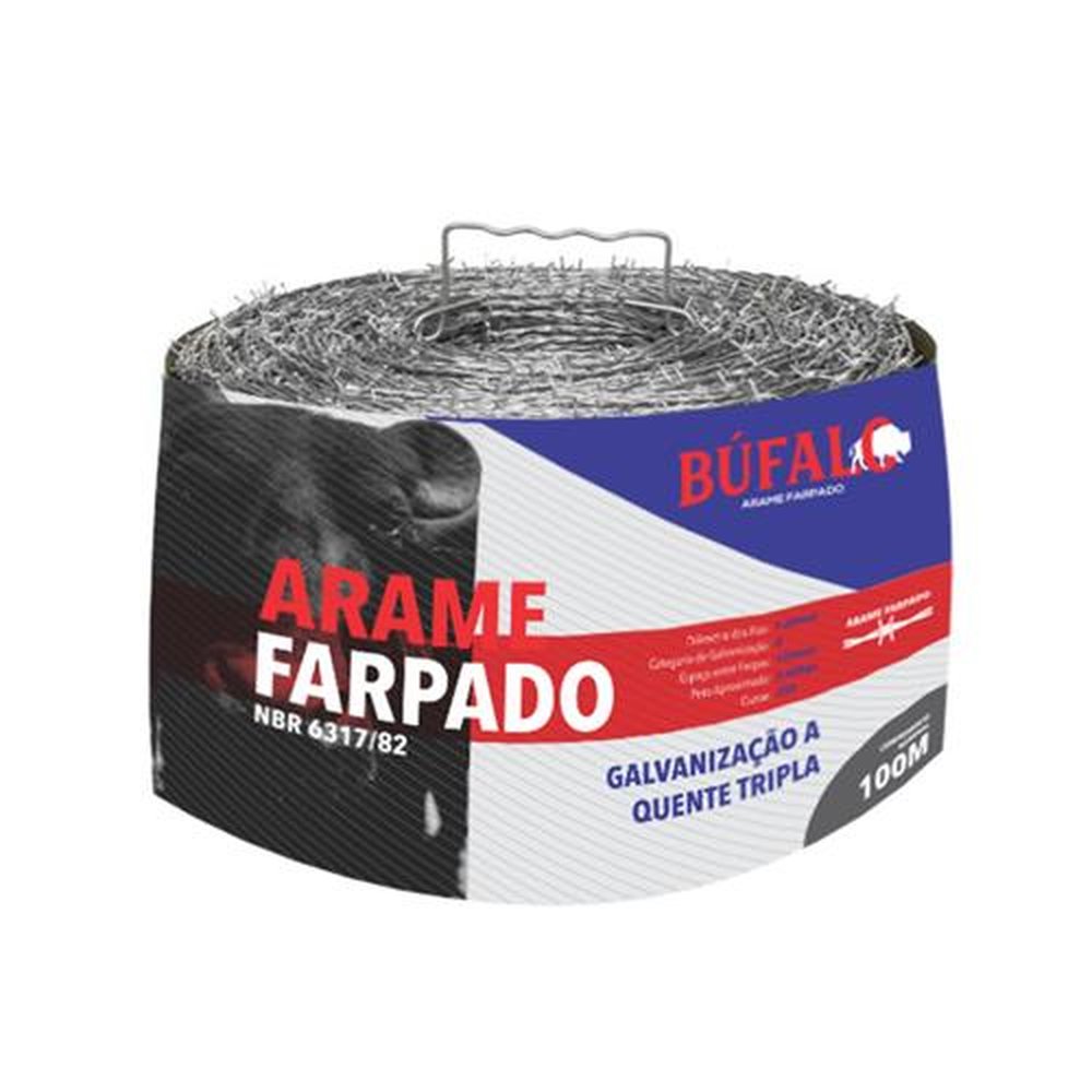 Arame Farpado 1.60mm 100m Bufalo