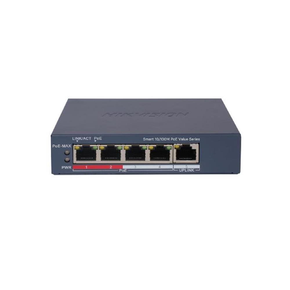 Switch Hikvision Metalico Ds-3e1105p-ei/m Poe Fast Ethernet