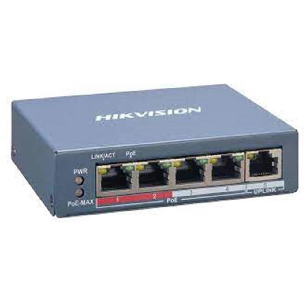 Switch Hikvision Metalico Ds-3e1105p-ei/m Poe Fast Ethernet