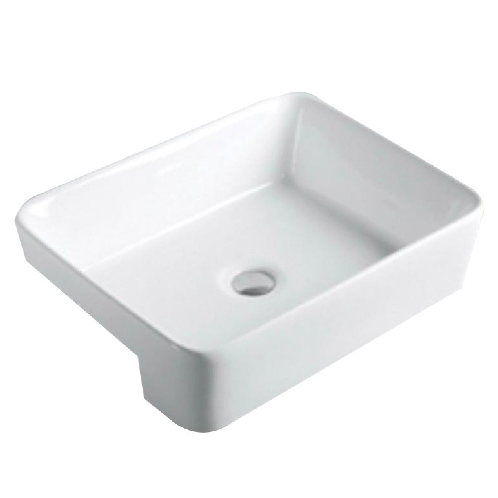 Cuba Semi-Encaixe Louça Slim 48x37x13cm Smart Depot