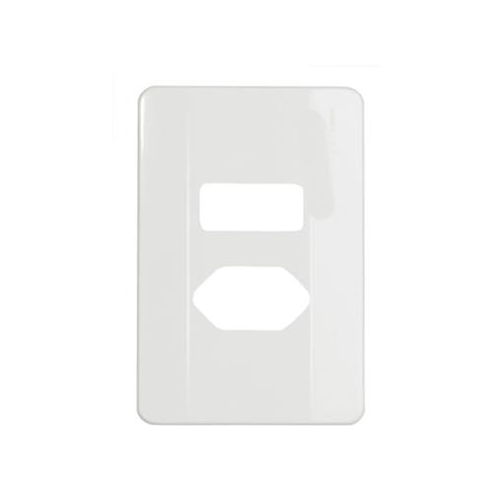 Placa 4X2 Para 1 Tecla + 1 Tomada Nova Milleniun Mectronic