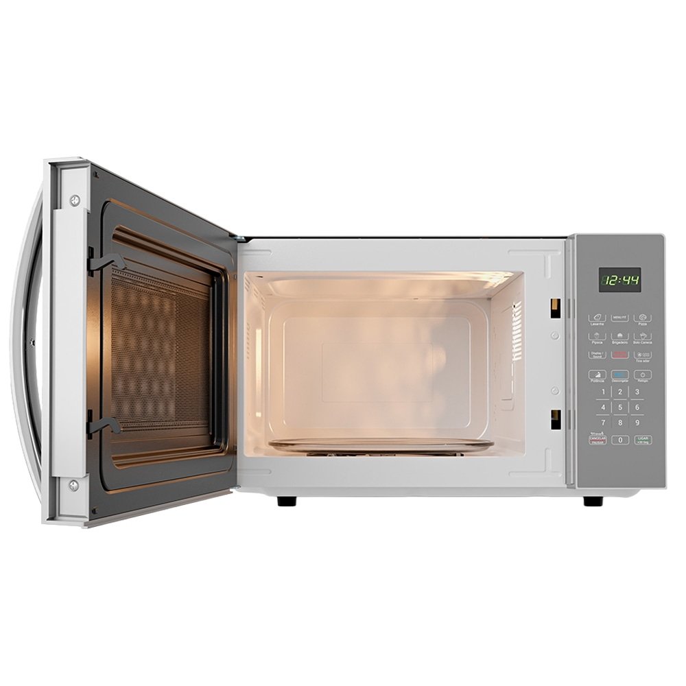 Micro-Ondas Philco 25L PMO28S | Porta Espelhada, Prata, 110V