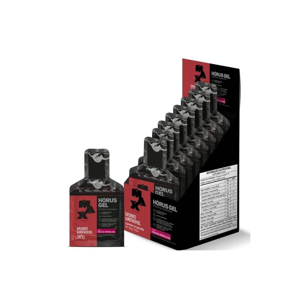 Pré Treino Hórus Gel 30g Frutas Vermelhas Display 10x30g
