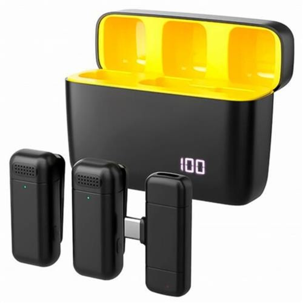 Microfone Onistek de Lapela Duplo Tipo Lightning MC816