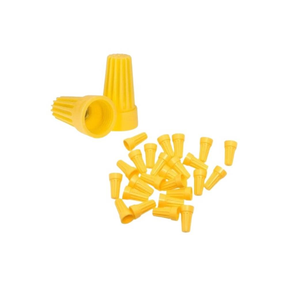Conector Torção 6.0mm Amarelo 3X2.5 com 50 Unidades Deco