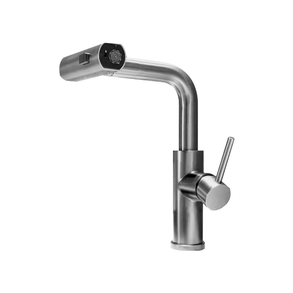 Torneira Premium Monocomando Rotação 1080° 3 Jatos - Inox