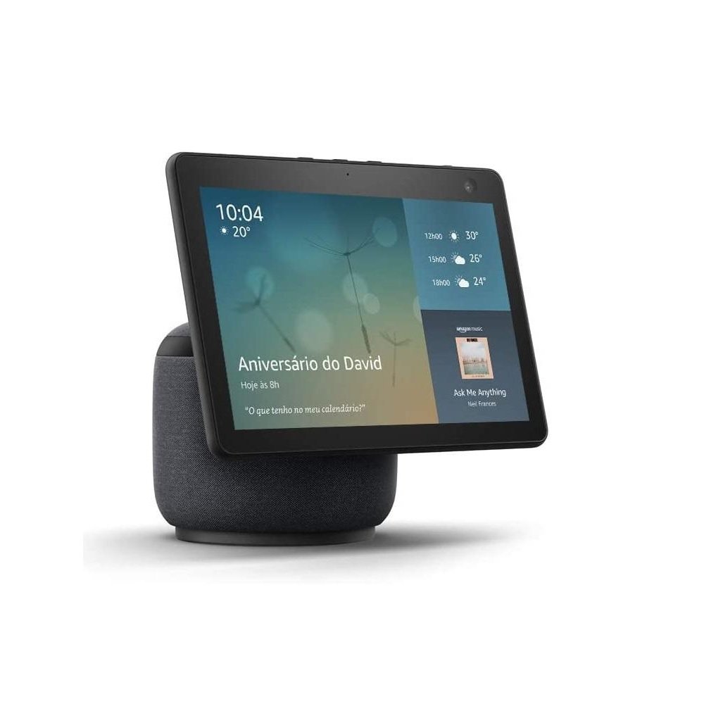 Echo Show 10, Smart Display Hd De 10,1" Com Movimento E Alexa, Preta, Amazon