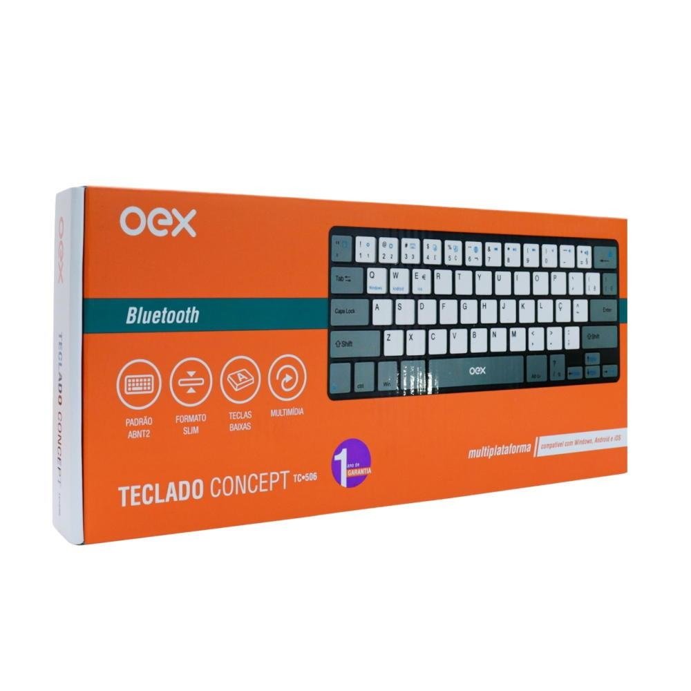 Teclado Bluetooth Concept, Abnt2, Tc506 , Oex