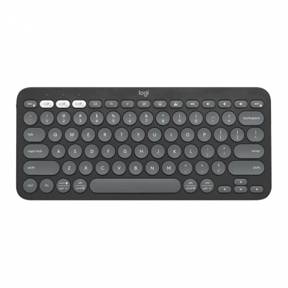 Teclado Bluetooth Pebble Keys 2 K380s, Multi-Dispositivo, Grafite, Padrão Us, 920-011789, Logitech