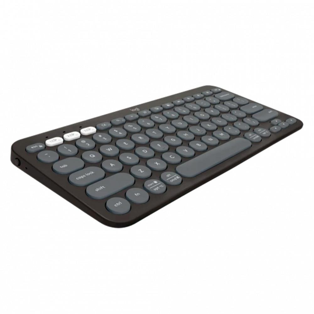 Teclado Bluetooth Pebble Keys 2 K380s, Multi-Dispositivo, Grafite, Padrão Us, 920-011789, Logitech