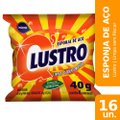 Lã de Aço Qlustro 40g - 6 Embalagem com 16 Unidades