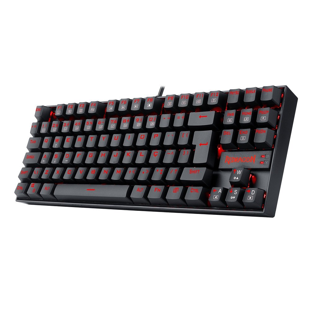 Teclado Gamer Mecanico Kumara Abnt2 Switch Mk2 Diy Red, Modelo K552, Redragon