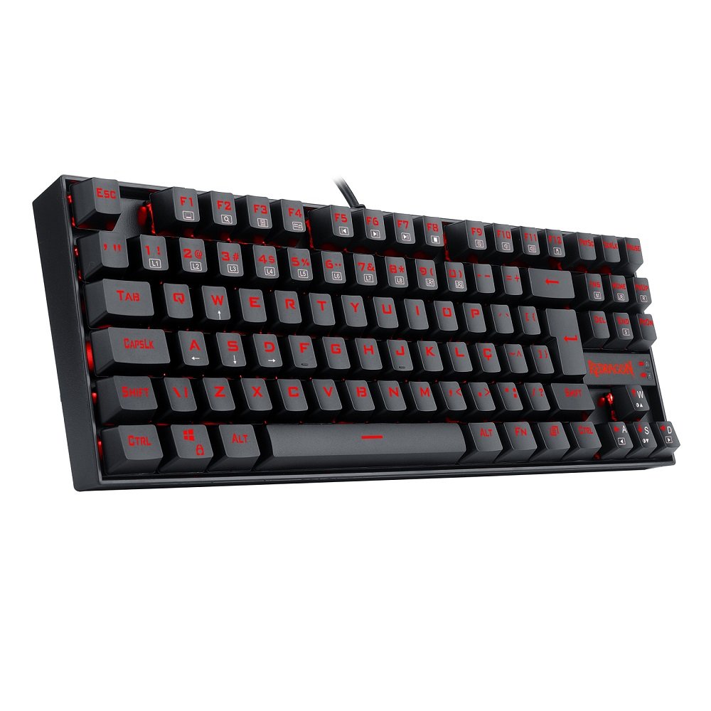 Teclado Gamer Mecanico Kumara Abnt2 Switch Mk2 Diy Red, Modelo K552, Redragon