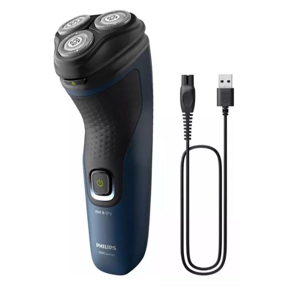 Barbeador Philips Shaver 1000 S1151/00 | Seco ou Molhado, Preto, Bivolt