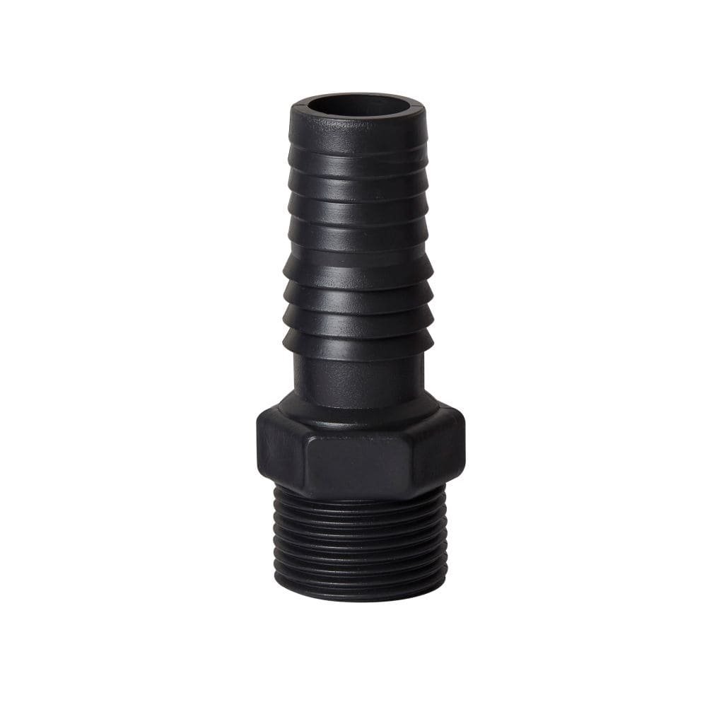 Adaptador Irrigação Interno Rebouças 1/2-3/4 Rosca Externa Preto - Embalagem com 50 Unidades