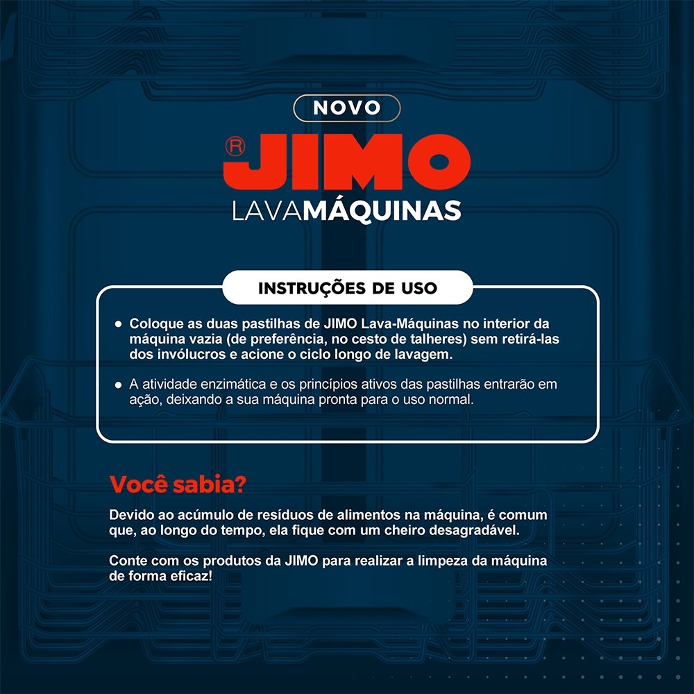 Jimo Lava Máquinas de Lavar Louças 2 Pastilhas 17g