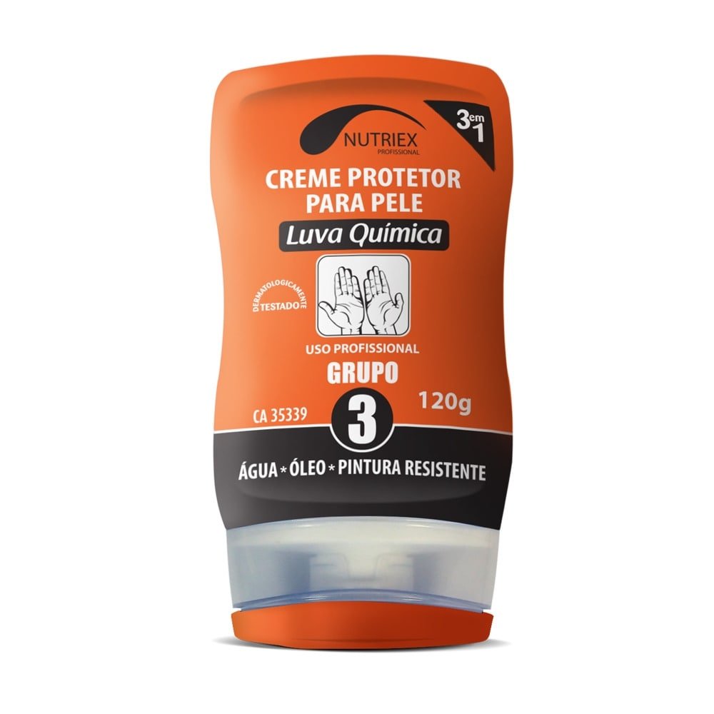 Creme Protetor para Pele Nutriex Luva Química Grupo 3 Plus 120g