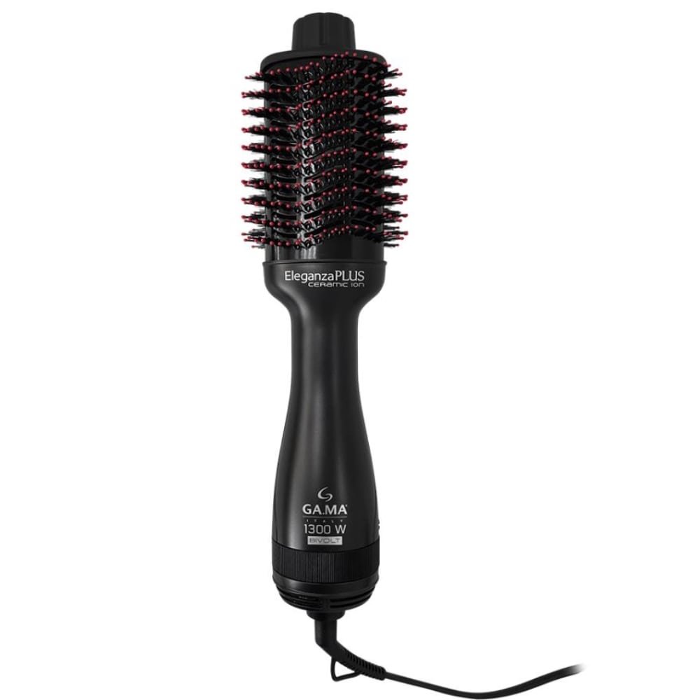 Escova Secadora Gama Eleganza Plus - 1300W, Preto/Vermelho, Bivolt