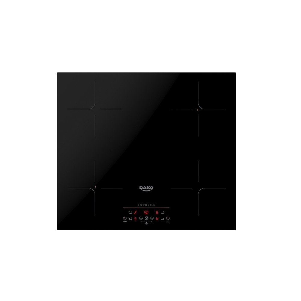 Fogão Cooktop Indução 4 Bocas Dako Supreme - Preto, 220V