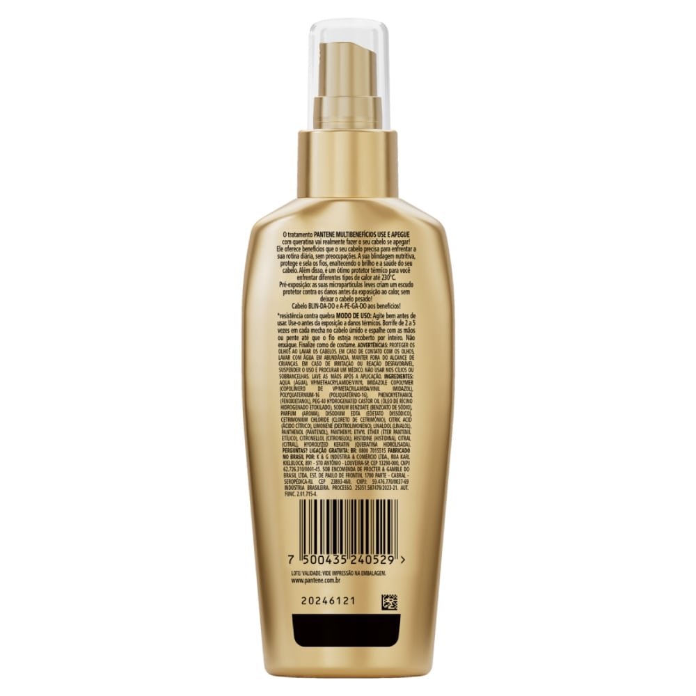 Spray Tratamento Pantene Queratina 160ml