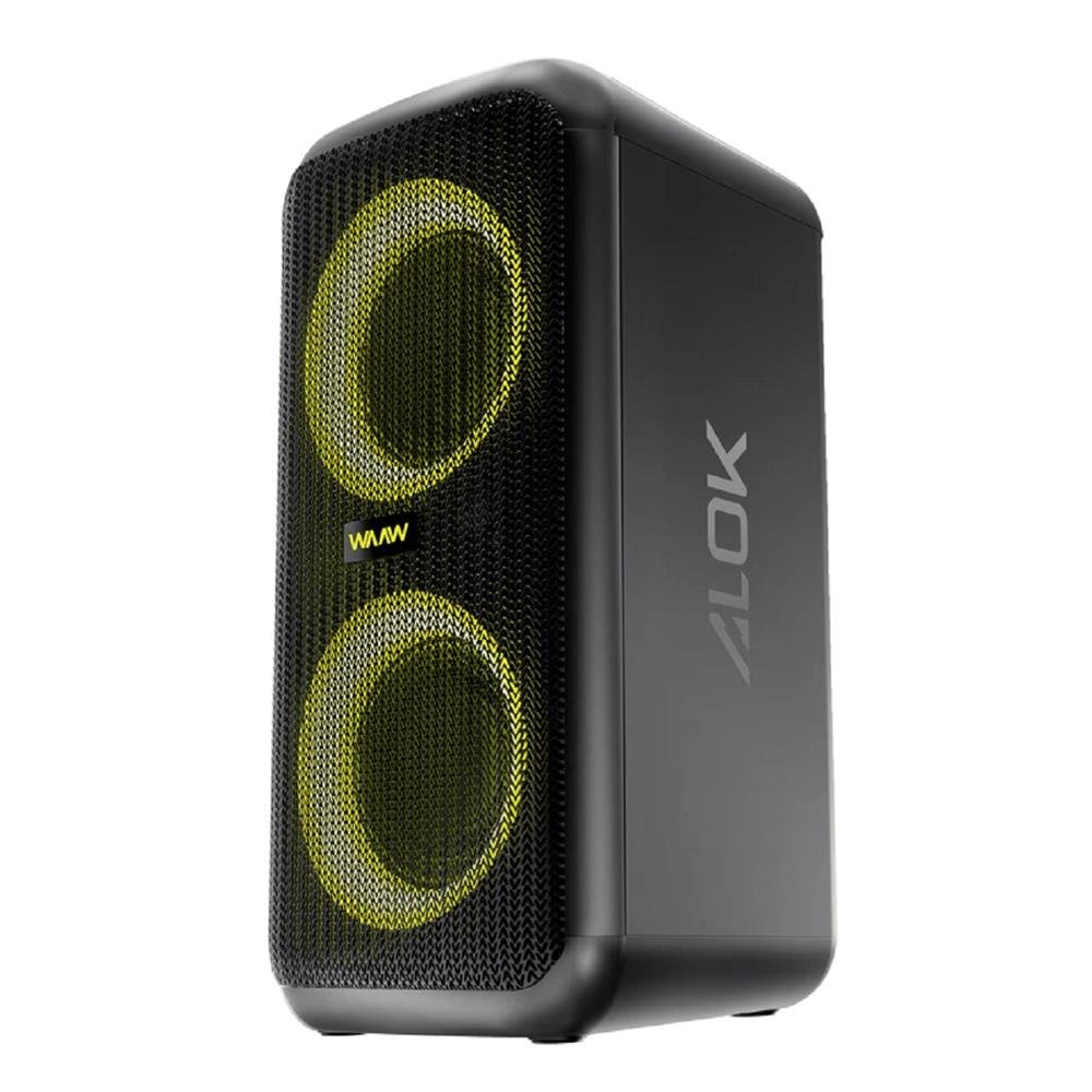 Caixa de Som WAAW Box Infinite 200 By Alok, Bluetooth, 160W RMS, Bateria 4400mAh, Preto