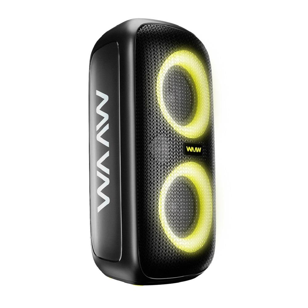 Caixa De Som Waaw Box Infinite 100 By Alok, Bluetooth, 100W Rms, Proteção Ipx4, Preto