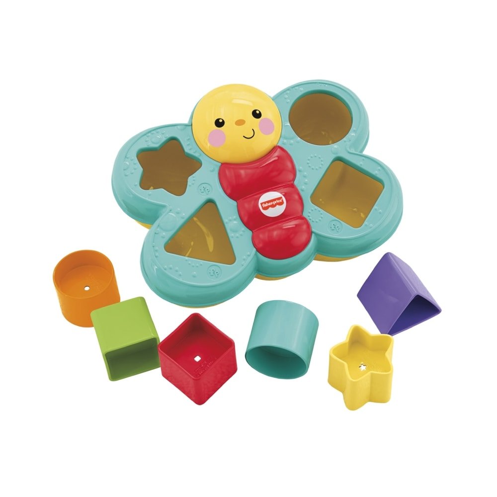 Brinquedo Encaixa Borboleta Fisher-Price Mattel CDC22 6 Peças