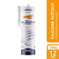 Silicone Acético Mundial Prime Uso Geral Branco 260g