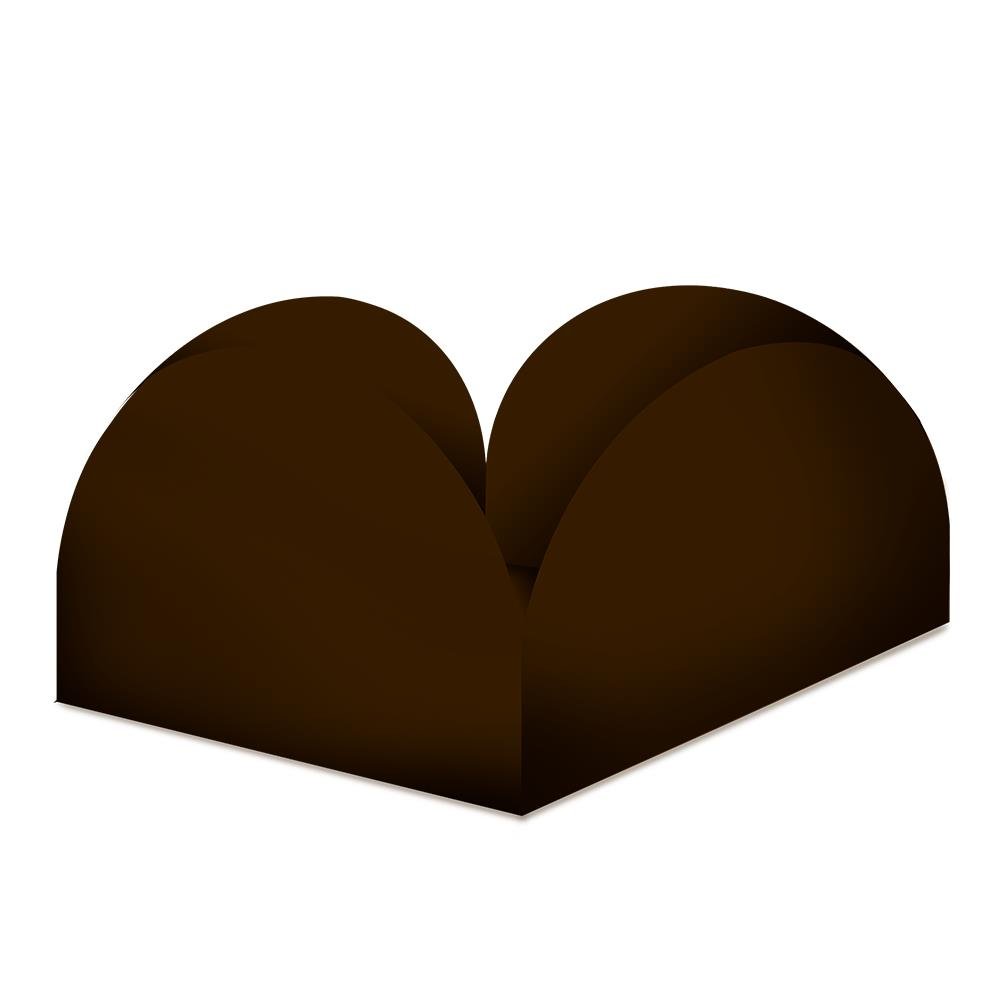 Forminha Papel para Doce 4 Pétalas Marrom Junco